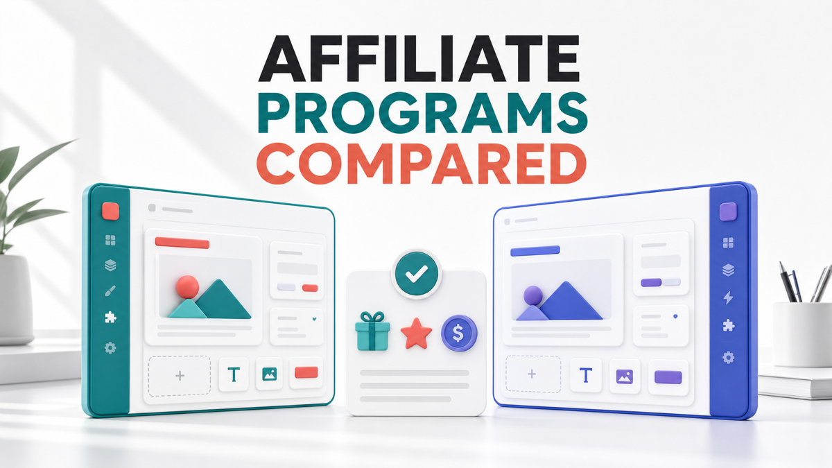 Lovable vs Base44 affiliate program comparison workspace