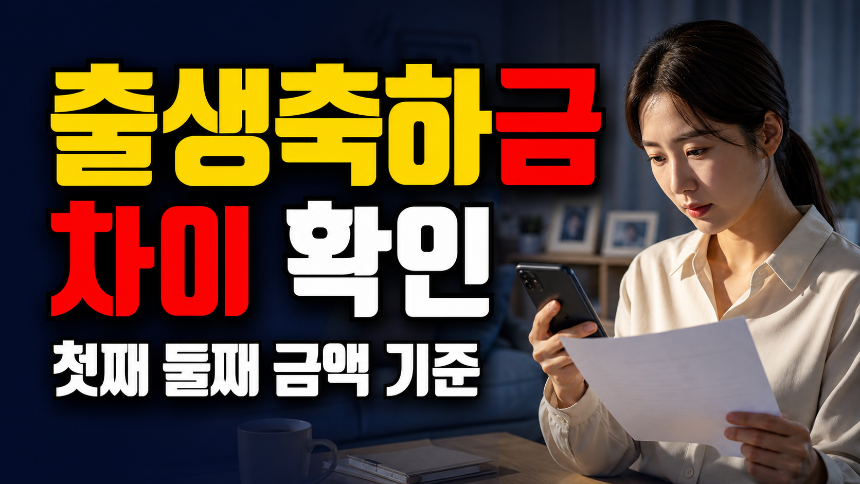 첫째·둘째 금액이 다른 이유, 광양시 출생축하금 출생연도별 차이 관련 핵심 정보를 상징적으로 보여주는 썸네일 이미지