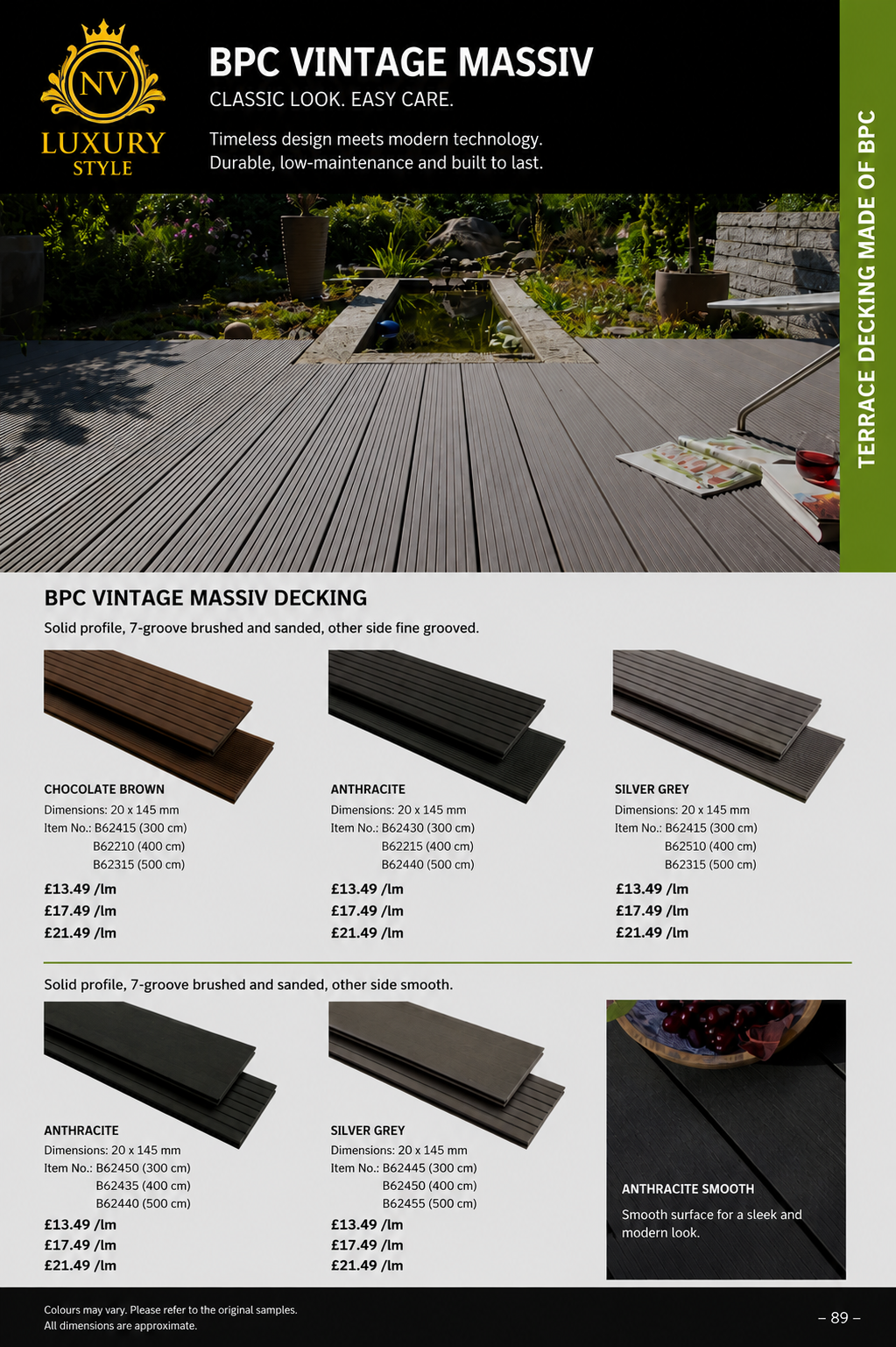 NOVA decking detail