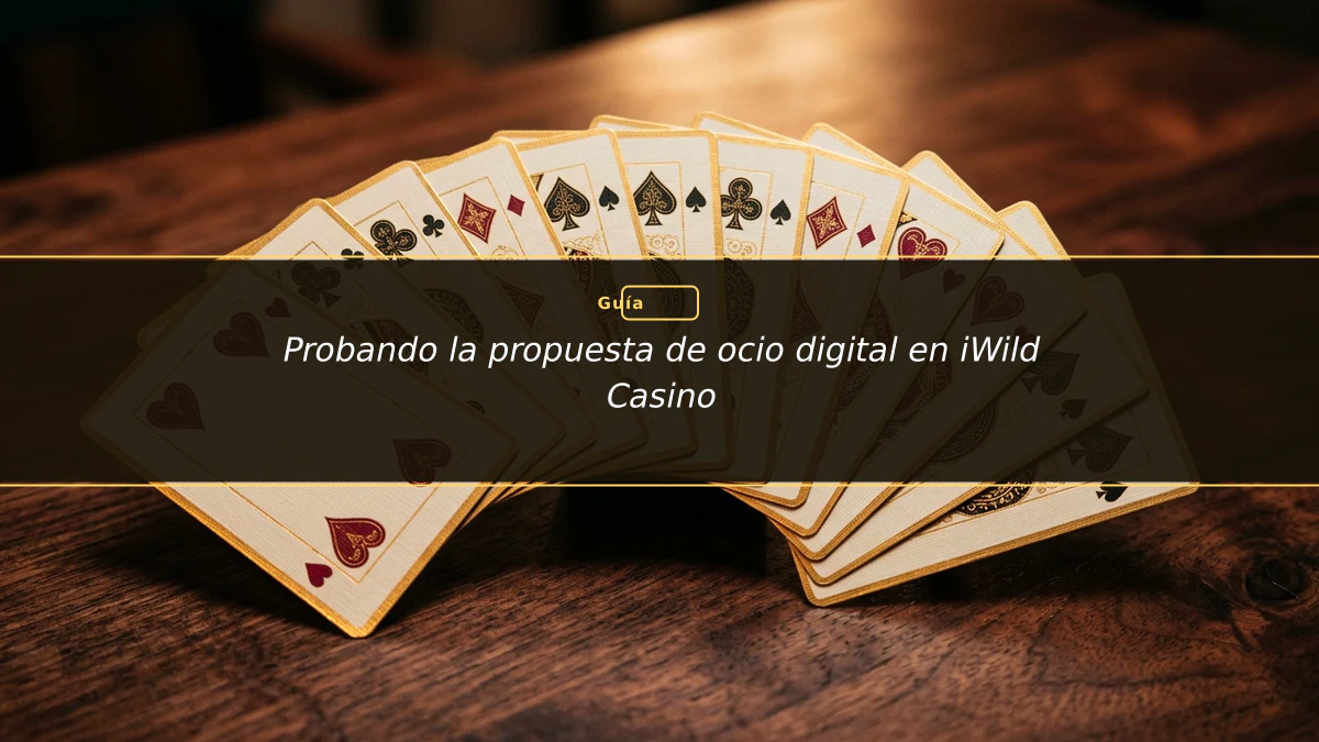 Probando la propuesta de ocio digital en iWild Casino