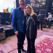 Dany Villarreal PRS 40th Anniversary Show Dany with Paul Reed Smith