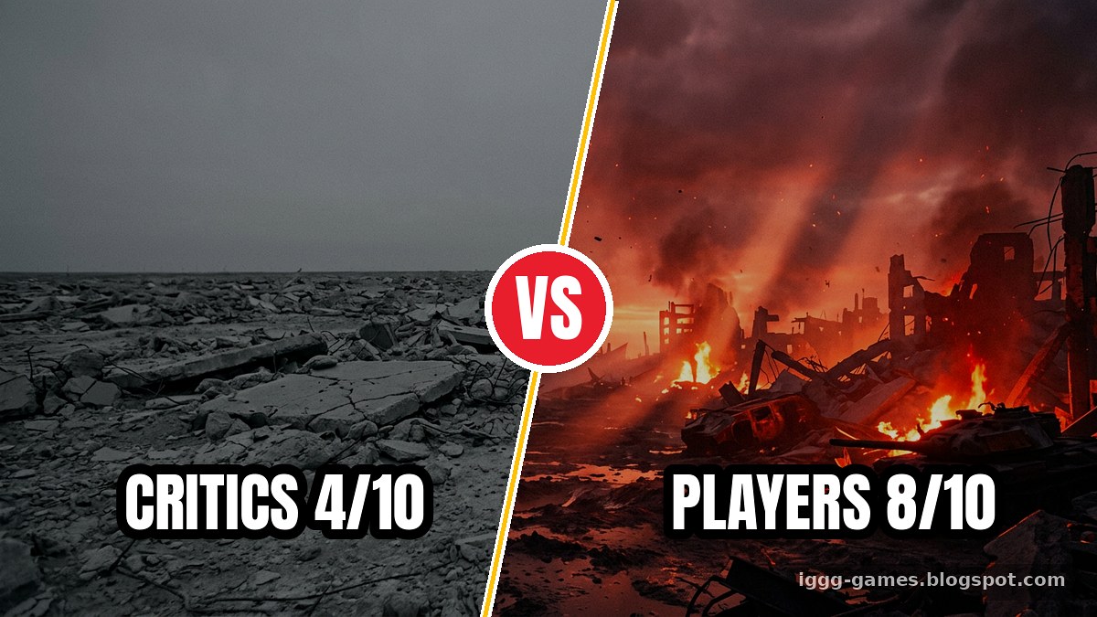 Critic scores compared with player scores for Terminator Resistance