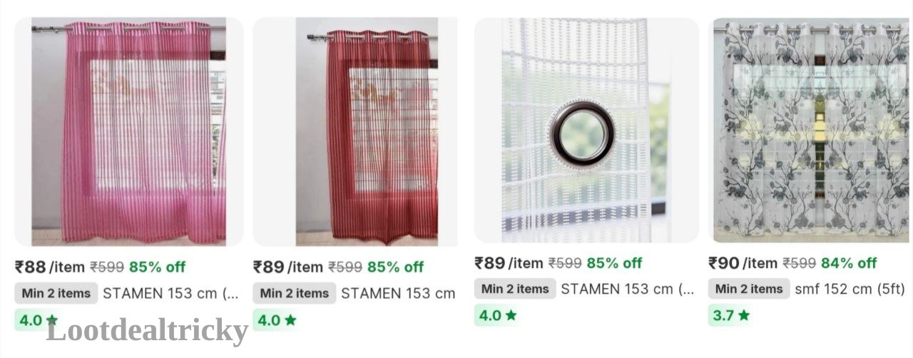 Window Curtain Flipkart Offer Image