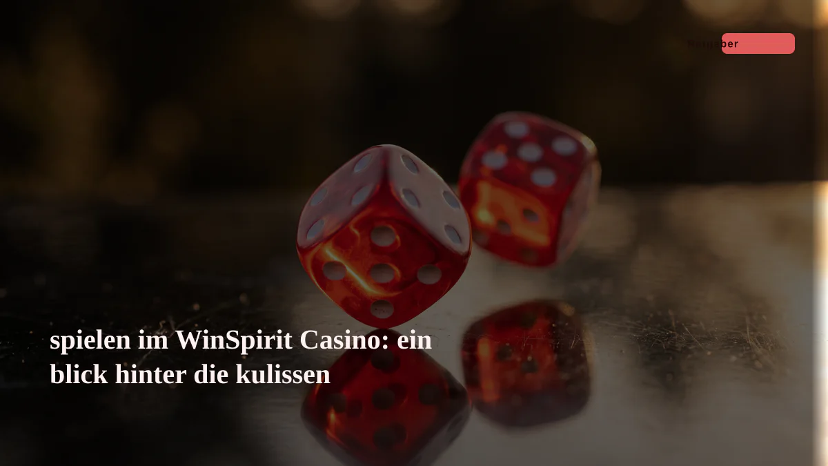 spielen im WinSpirit Casino: ein blick hinter die kulissen