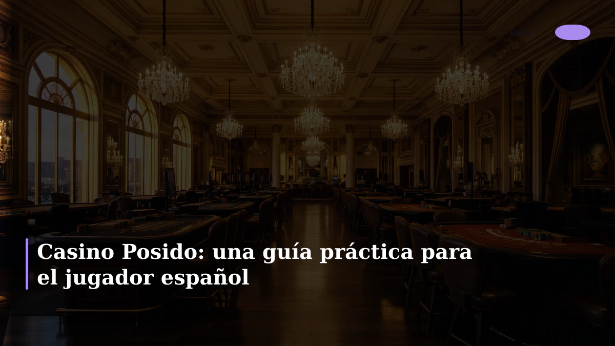 Casino Posido: una guía práctica para el jugador español