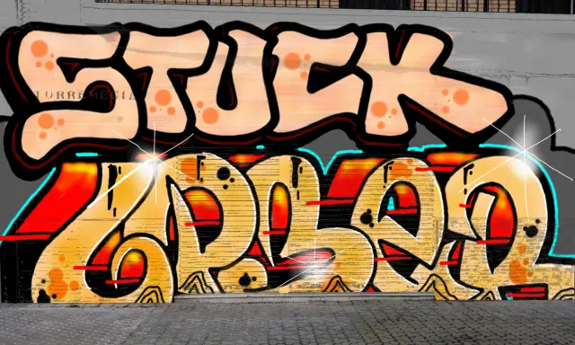 Graffiti artwork by LPBER