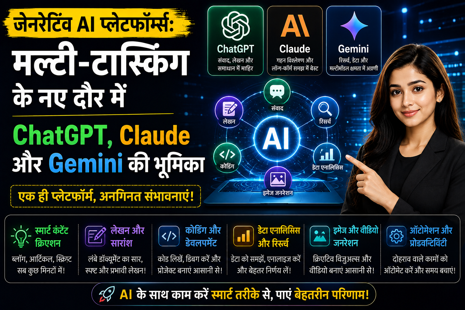 Multitasking AI War: ChatGPT vs Claude vs Gemini – कौन सा बेस्ट है? 🧠💥