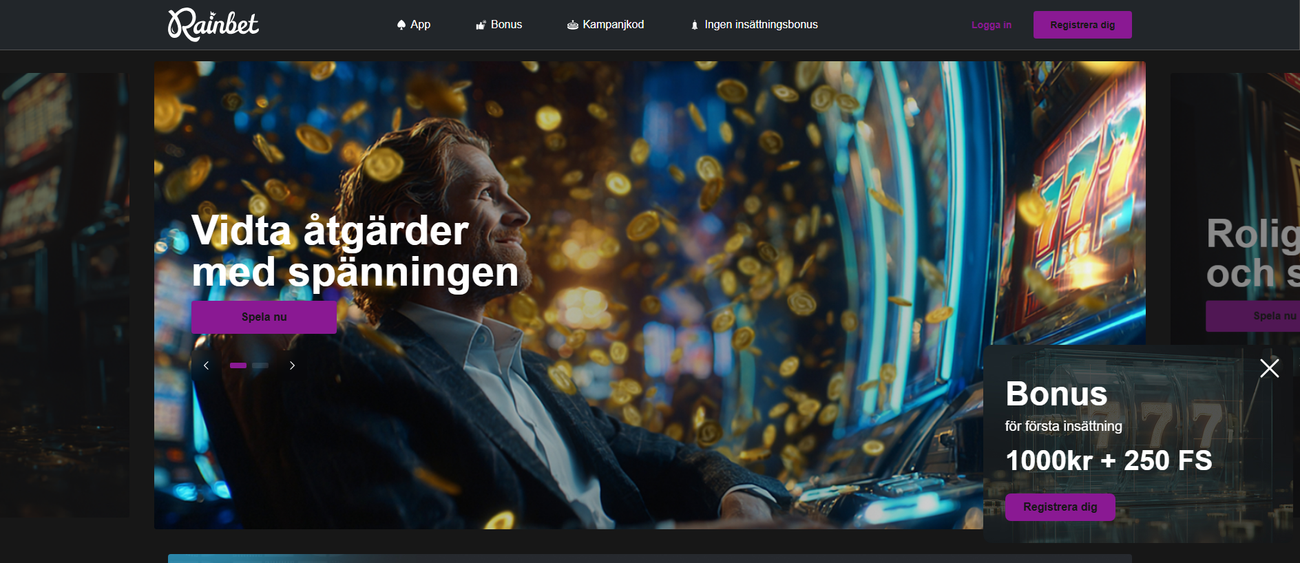 Forensic screenshot of rainbet-se.se showing the phishing page layout