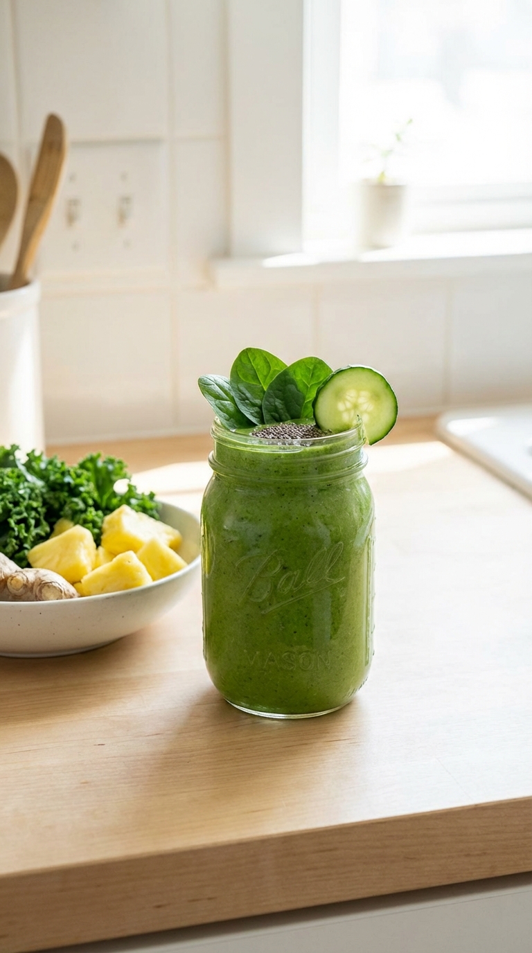 3. Green Goddess Detox Blend — Delicious Healthy Smoothie Recipes with Hidden Veggies