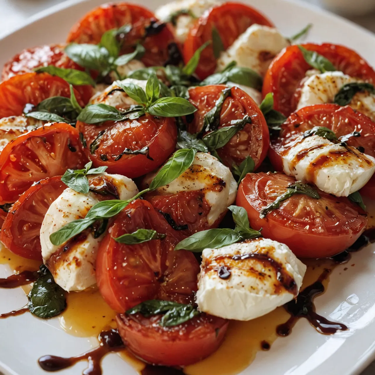 Roasted Tomato Caprese Salad: Flavorful & Easy!