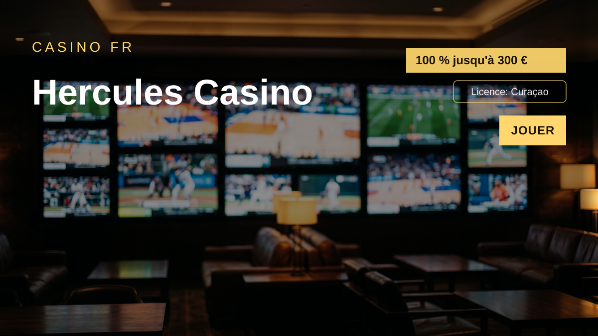 Hercules Casino — bonus de bienvenue 100 % jusqu'à 300 € + 50 FS, paiements: Visa, Mastercard, Skrill, Neteller, Paysafecard Hercules Casino — bonus de bienvenue 100 % jusqu'à 300 € + 50 FS, paiements: Visa, Mastercard, Skrill, Neteller, Paysafecard