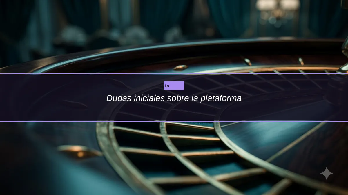 Dudas iniciales sobre la plataforma
