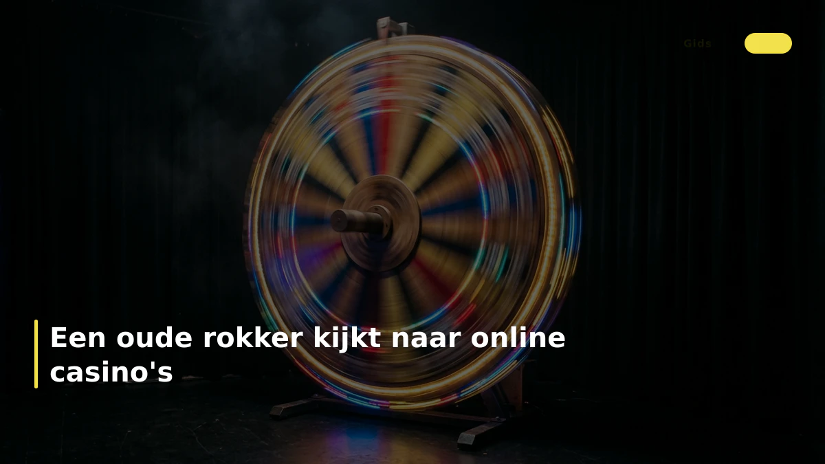 Een oude rokker kijkt naar online casino's