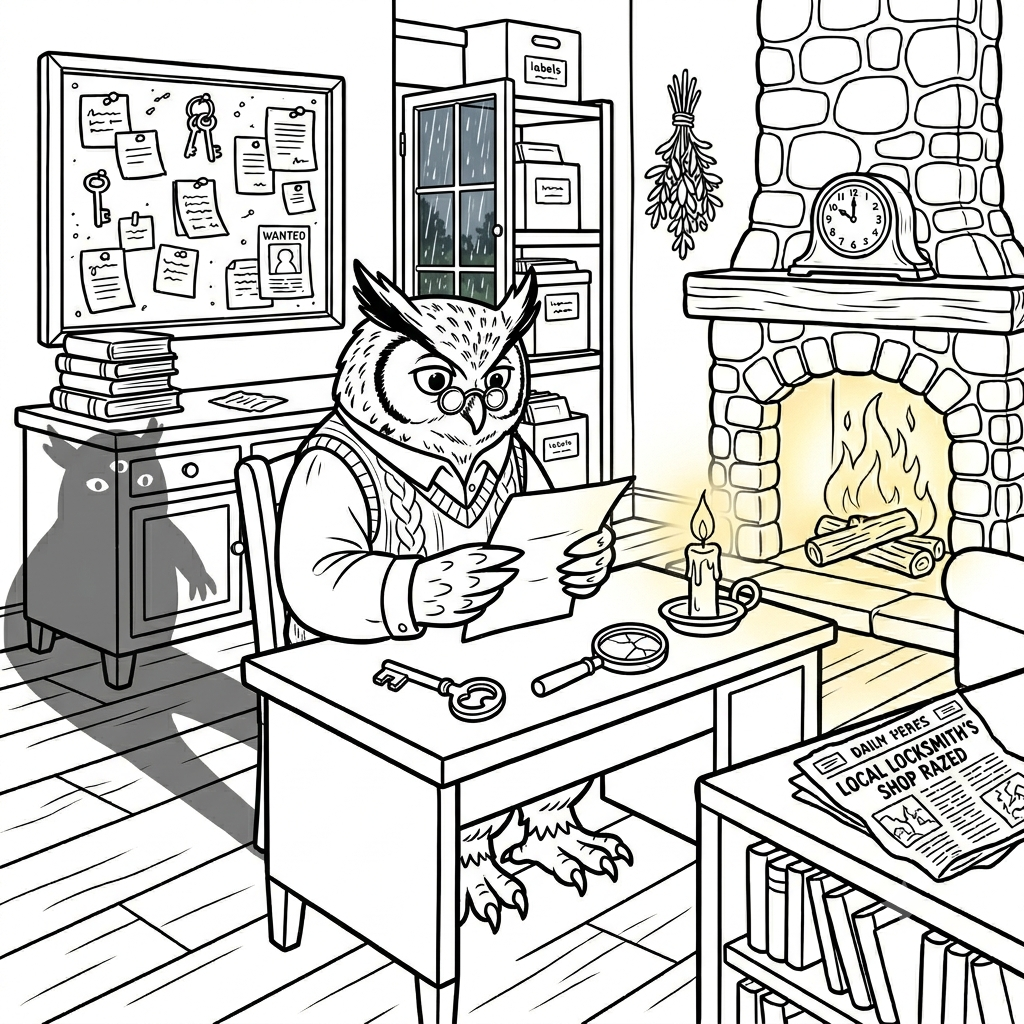 Cozy coloring page 1