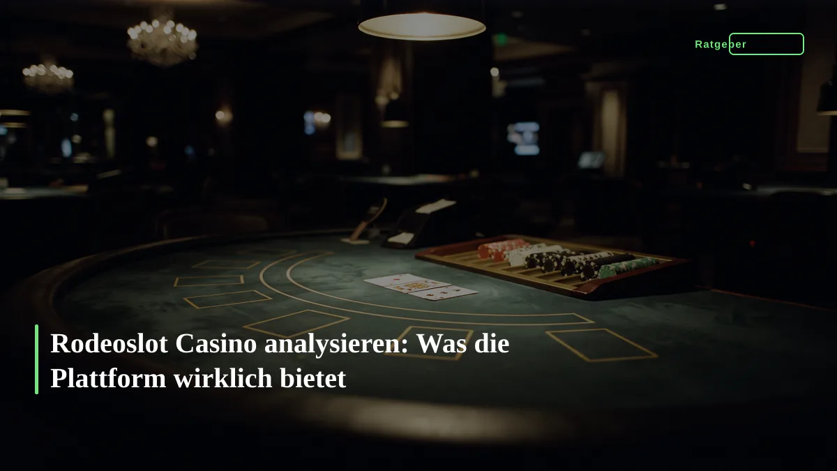 Rodeoslot Casino analysieren: Was die Plattform wirklich bietet