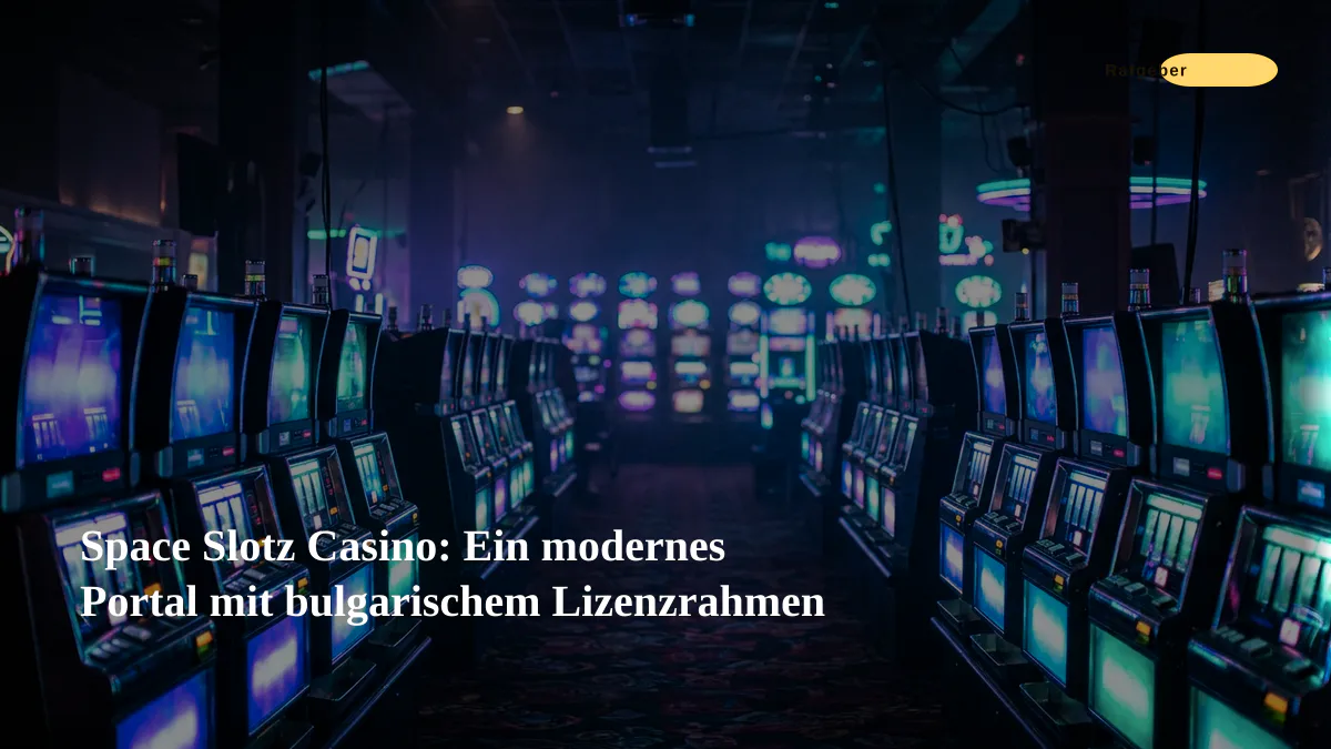 Space Slotz Casino: Ein modernes Portal mit bulgarischem Lizenzrahmen