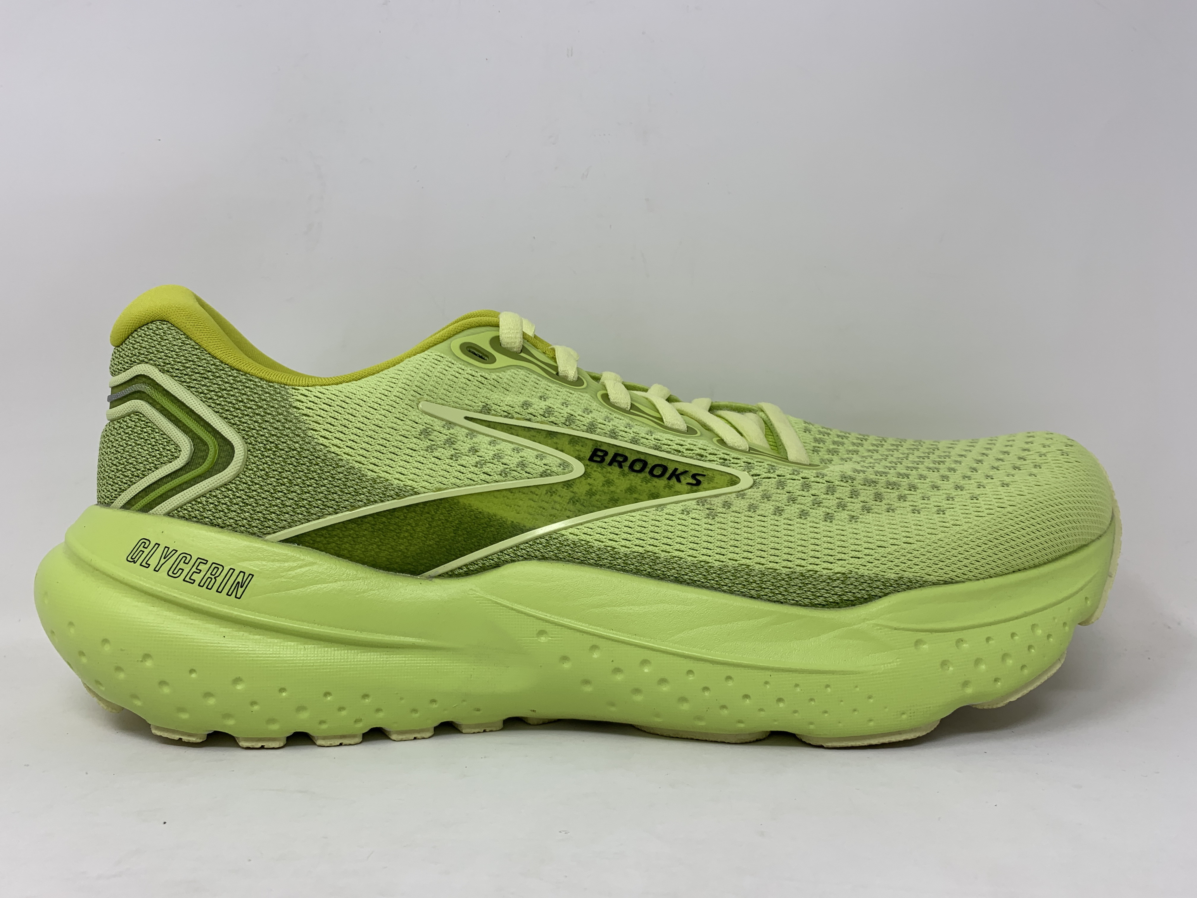 Brooks Glycerin 21 1104191D366 Pale Yellow Lime Men Size 11 M Running DNA LOFT Brooks Glycerin 21 Lovebird Pale Yellow Lime for sale | eBay main image 4