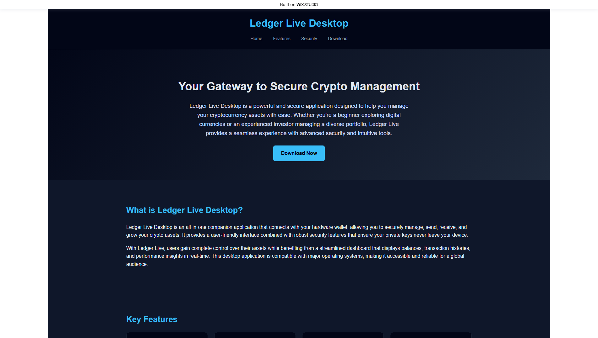 Stored capture of live-desktop.wixstudio.com