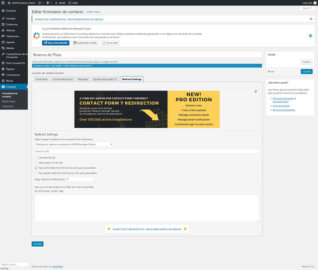 redirect-settings-page