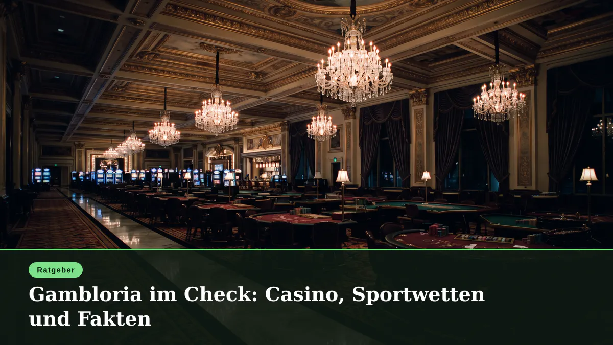 Gambloria im Check: Casino, Sportwetten und Fakten