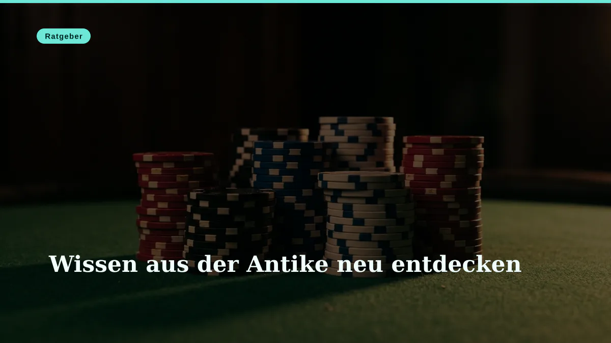 Wissen aus der Antike neu entdecken