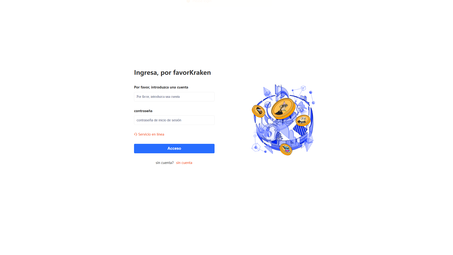 Stored screenshot of krakenj.com