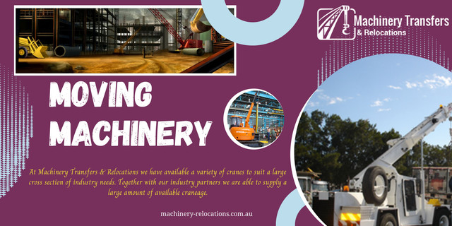 If you need superior machinery moving services for your factory, contact professionals of Machinery Transfers and Relocations and get a free quote. For More Information :https://machinery-relocations.com.au/
