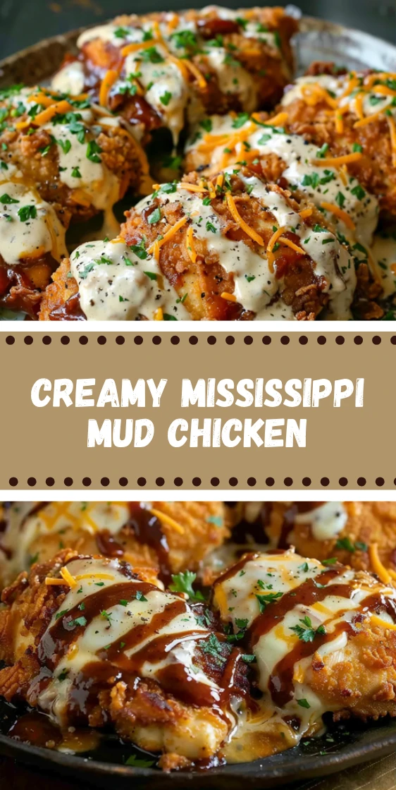 Mississippi Mud Chicken Recipe That’s Creamy, Cheesy & Irresistible