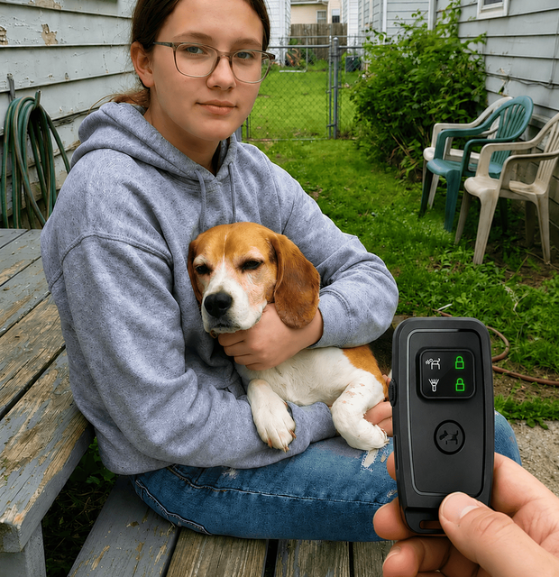 Brittany K. and her dog
