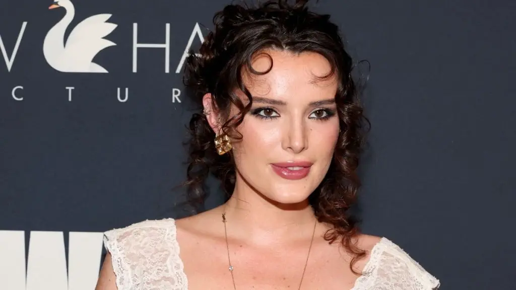 Bella Thorne Stuns in Sheer Blue Top, Showcases Bold Fashion Choice