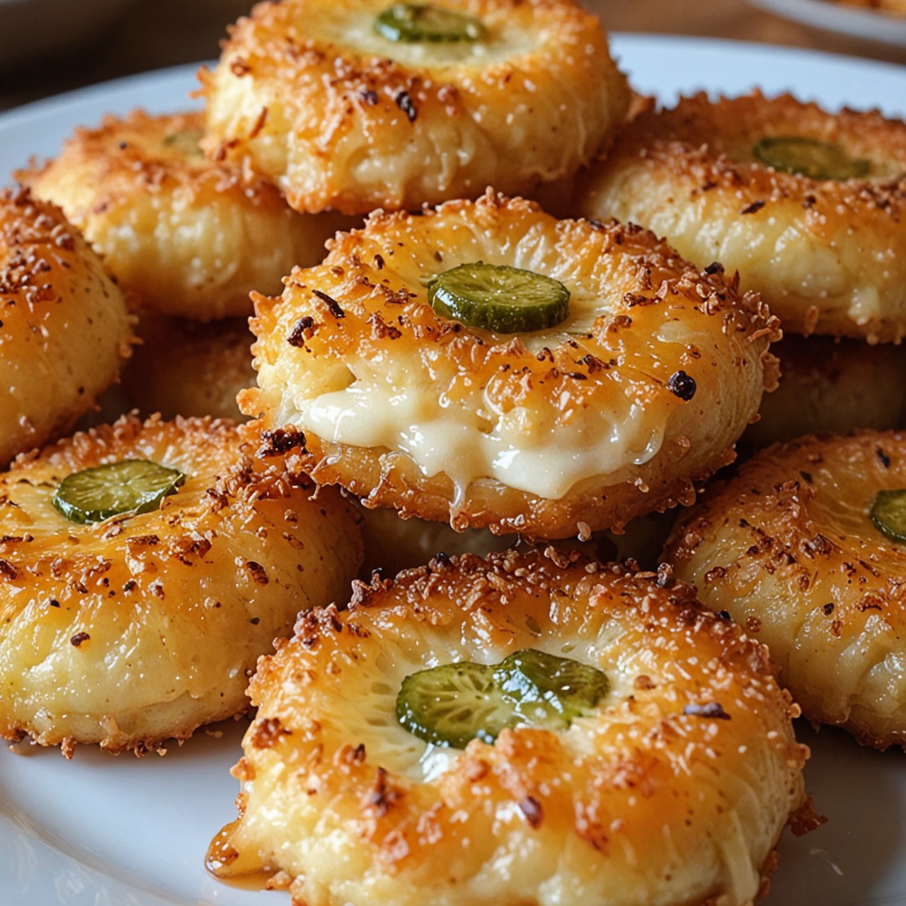 Crispy Pickle Cheese Bites Recipe for Snacking