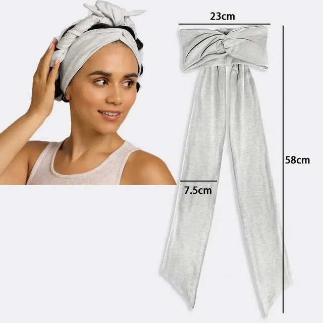 Overnight heatless curling headband