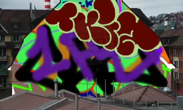 Graffiti artwork by Tkiz