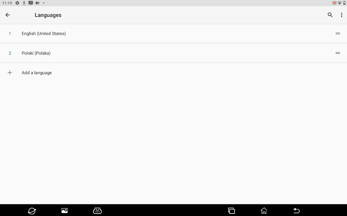 Krok 4 - Zmień język