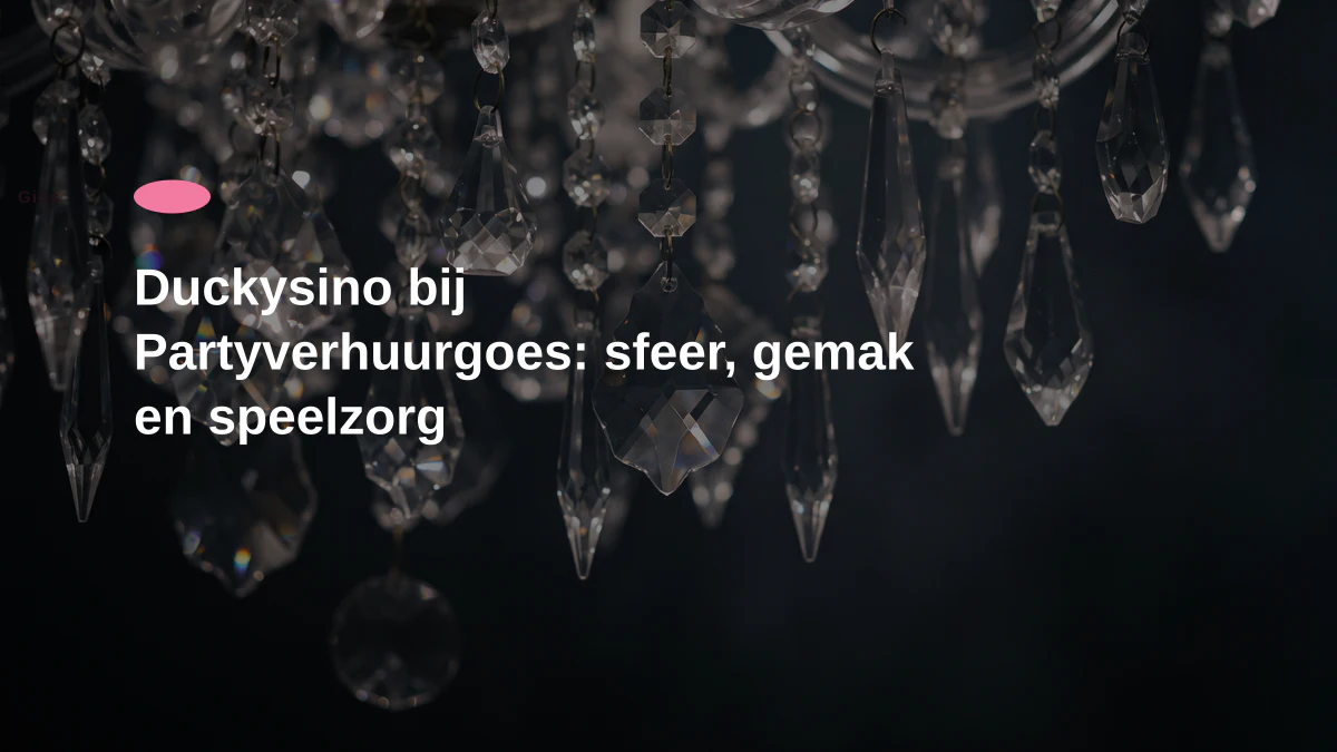 Duckysino bij Partyverhuurgoes: sfeer, gemak en speelzorg
