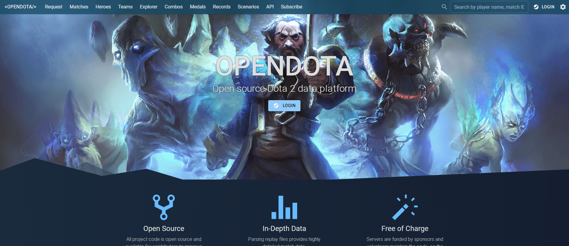 Screenshot of dotaopen.com