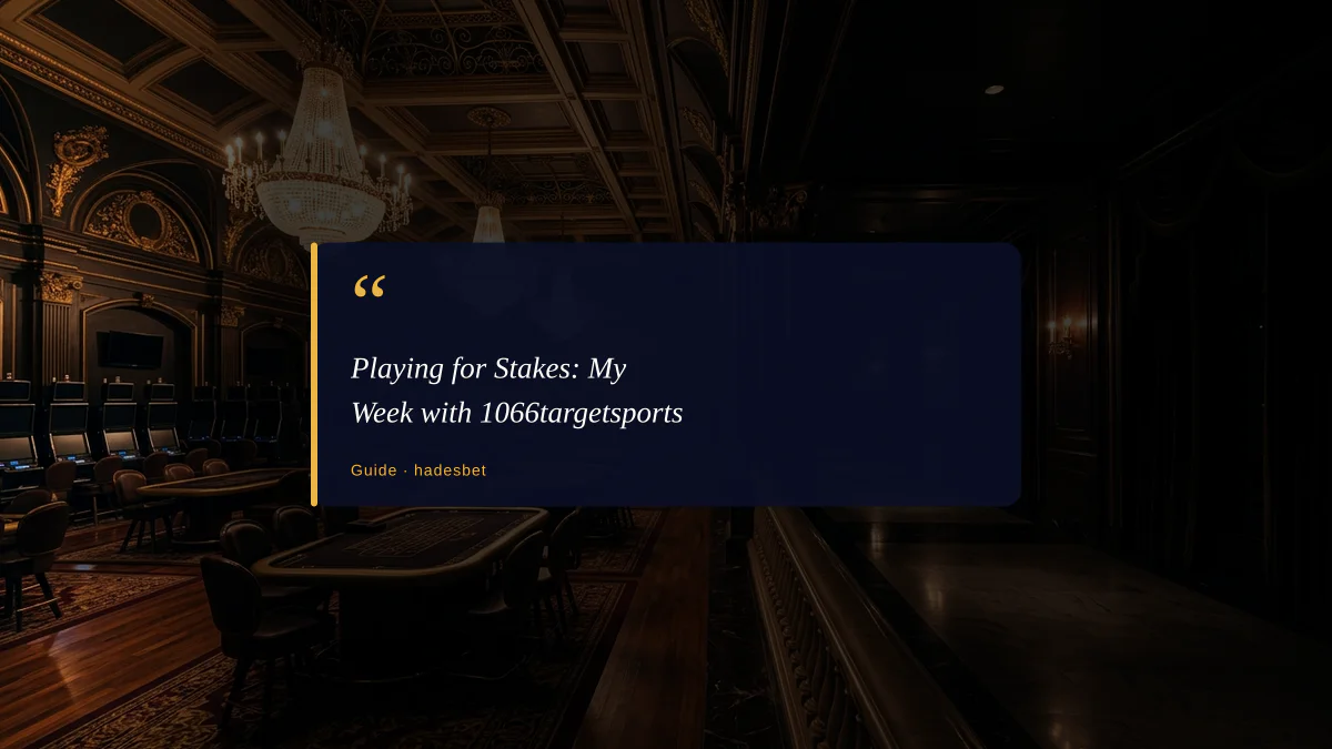Playing for Stakes: My Week with 1066targetsports