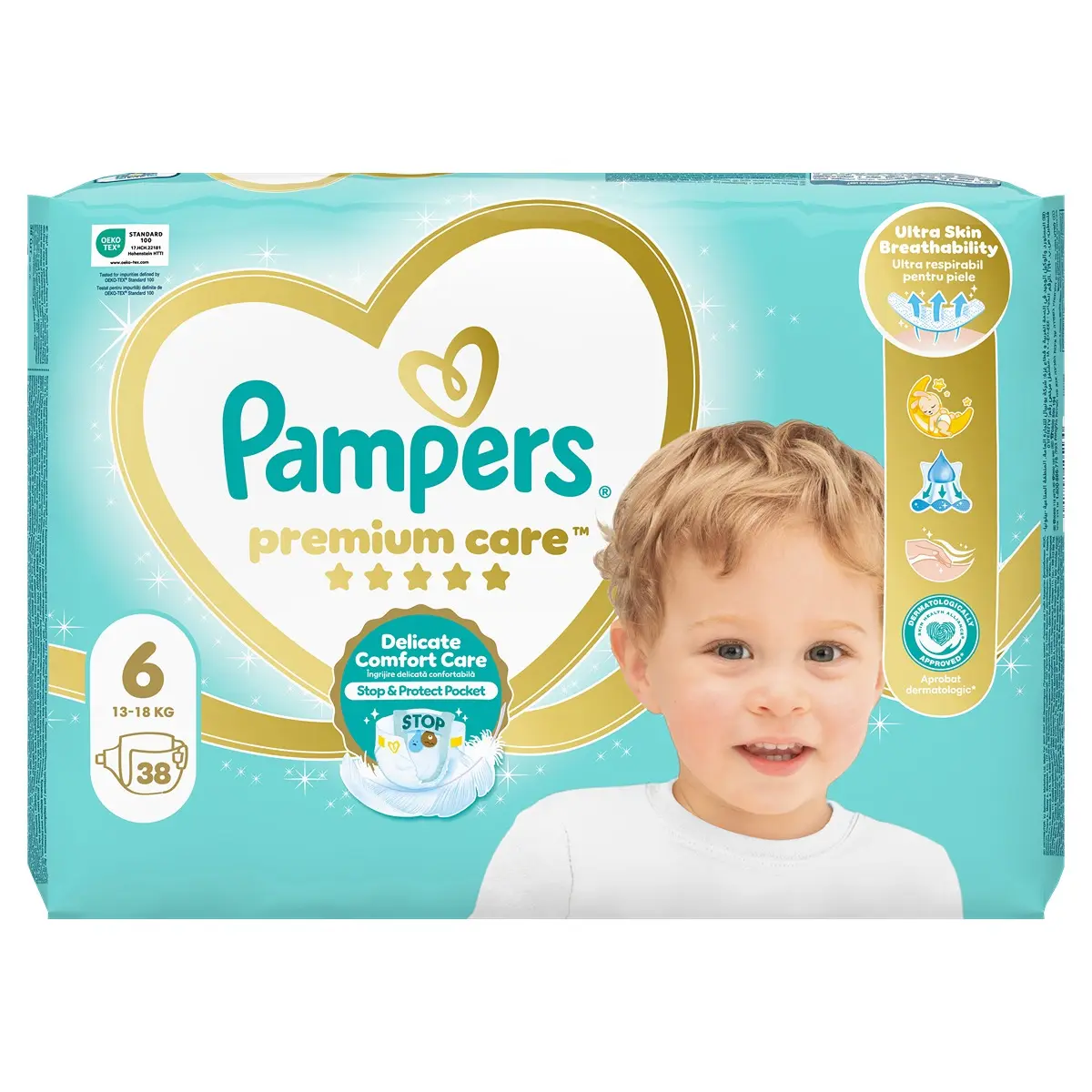 Scutecele Pampers Premium Care pentru copii.