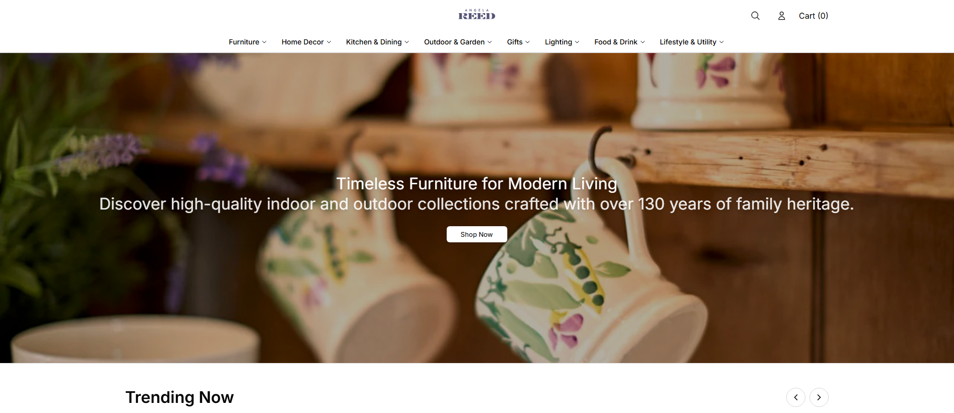 Stored capture of angelareedshop.shop