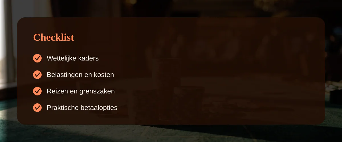 Casino duitsland grens overzicht — Checklist