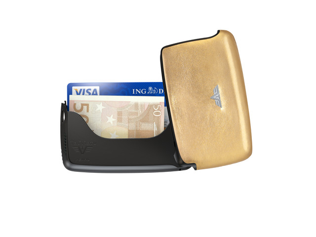 Card Case Open Gold Plain Leather.jpg