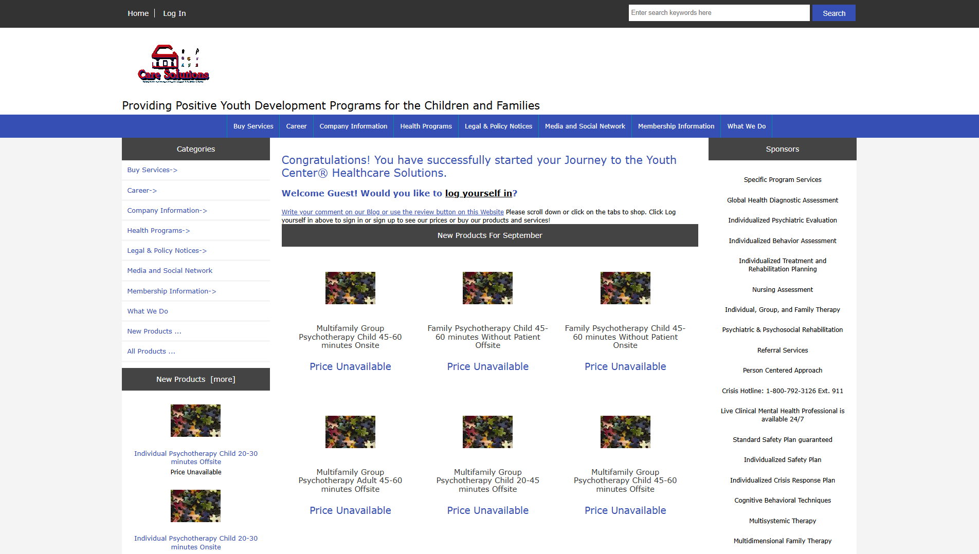 Stored capture of caresolution.org