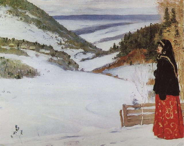 Зима в монастыре 1904