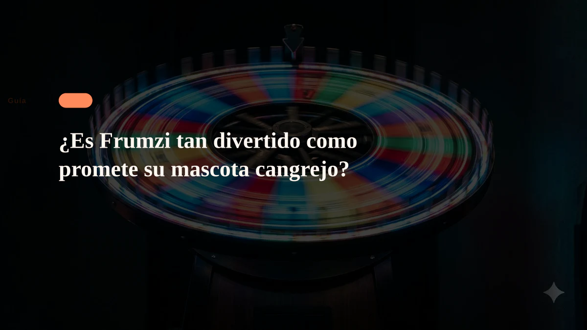 ¿Es Frumzi tan divertido como promete su mascota cangrejo?