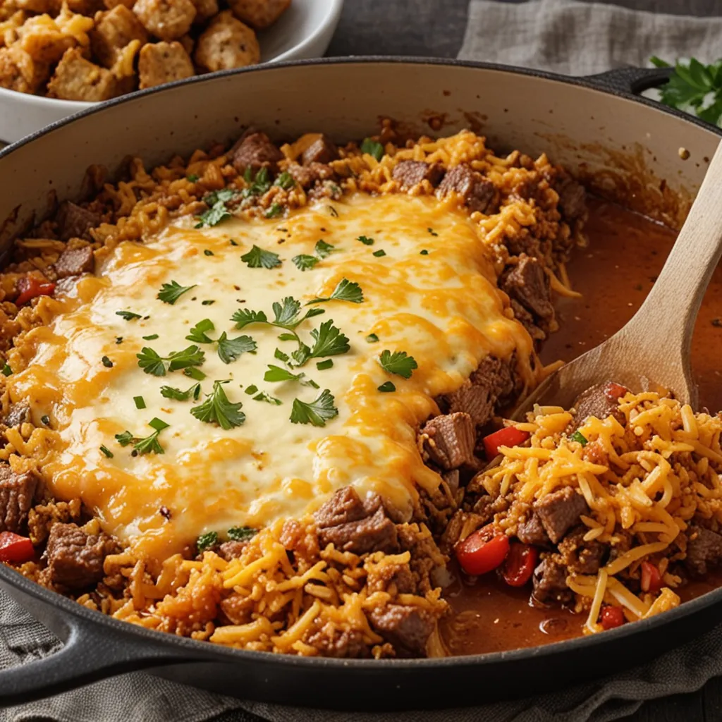 Ultimate Cozy Beef and Rice Casserole Recipe