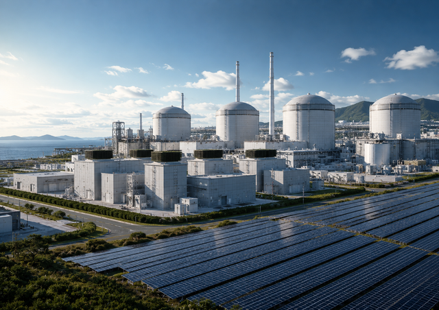 Industrial modular nuclear solar hybrid power energy complex