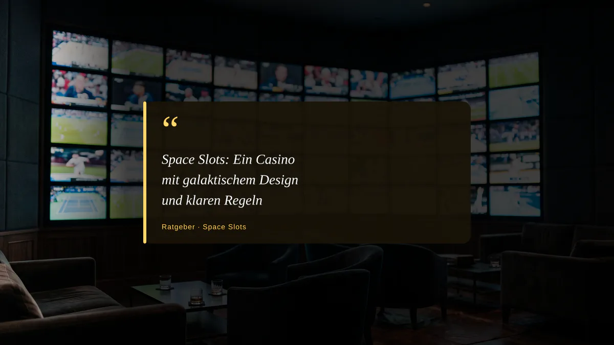 Space Slots: Ein Casino mit galaktischem Design und klaren Regeln