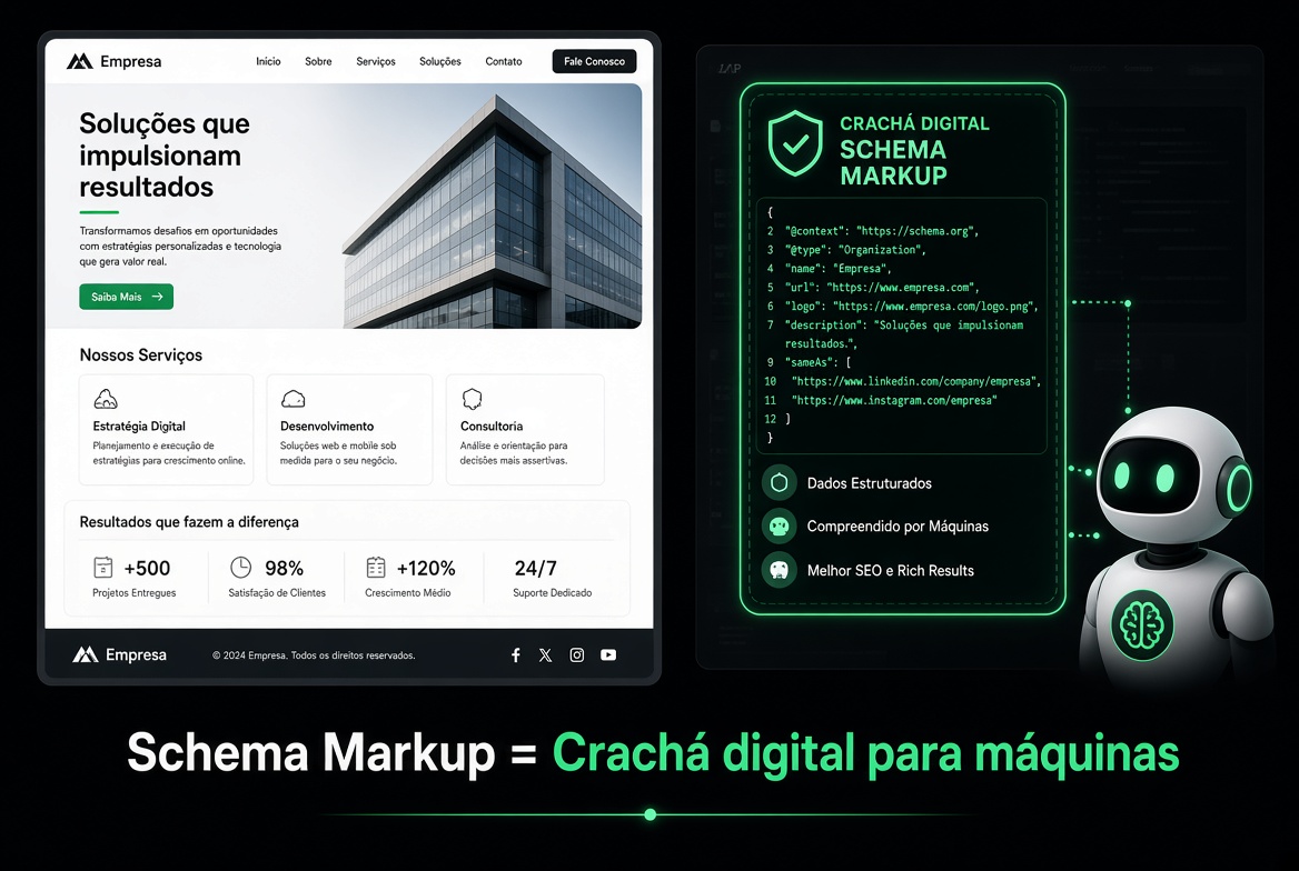 Schema Markup = Crachá digital para máquinas