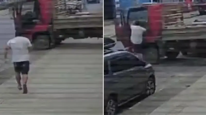 Homem Sobe Em Carreta Desgovernada E Consegue Evitar Tragédia
