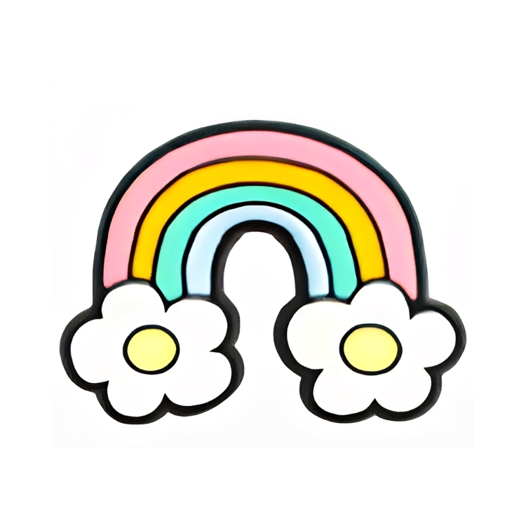 Arc en ciel fleurs